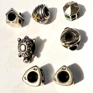 Pandora lot of 7 - J R New home, turtle, shell, ruby
